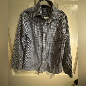 Nautica Blue and White Gingham Shirt